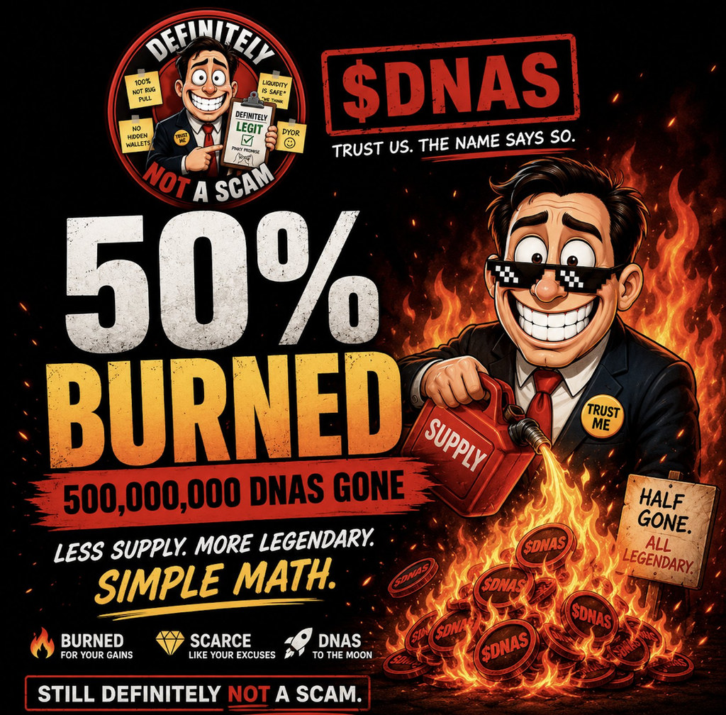 DNAS 50 percent supply burned, 500 million DNAS removed